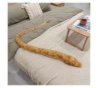 LCEDHZOC Peluche Python, Adorable Animal Doux Oreiller en Peluche Python Cadeau for Enfants Garçons Et Filles Décoration D'intérieur(Brown)