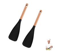 Lcefavor Spoon, Nonstick Cookware - Kitchen 3 in 1 Spatula Spoons 1/2 PCS Icefavor Spatula Spoons, Scooping Serving So Much Easier (Black,2PCS)