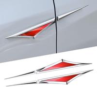 Lcehuvsna Autocollants D'aile pour Citroen e-C5 Aircross 2025 2026 | 2 Pièces, Décoration Extérieure, Alliage De Zinc, Polissage Miroir Galvanisé, Forte Résistance À La Chaleur, Dos Autocollant