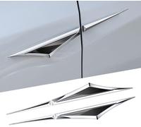 Lcehuvsna Autocollants D'aile pour Cupra Terramar 2024 2025 | 2 Pièces, Décoration Extérieure, Alliage De Zinc, Polissage Miroir Galvanisé, Forte Résistance À La Chaleur, Dos Autocollant