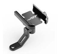 LCFZDQ Compatible avec BMW R NineT RnineT Nine T Pure Scrambler Urban G/S 2014-2022 2015 Support de téléphone Portable pour Guidon de Moto Support de Support GPS, Support de Miroir Noir