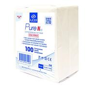LCH Compresses Pure N Non Tissé/Stériles Compatible avec Toutes Solutions Antiseptiques, 100 Unités