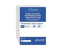 LCH - Draps d’Examen - Résistants - Absorption Optimale - Pré-Découpés tous les 35 cm - Largeur 50 cm - Livraison par Rouleaux de 12