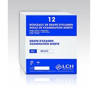 LCH - Draps d’Examen - Résistants - Absorption Optimale - Pré-Découpés tous les 38 cm - Largeur 50 cm - Livraison par Rouleaux de 12
