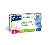 LCH - Gant NITRISKIN - Nitrile - Non stérile, non poudré - Bleu - (Boîte de 100) (S)