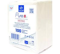 LCH - Lot de 5 - Compresses non tissées non stériles 10x10cm 30G 4 plis (sachet de 100)