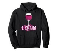 L'CHAIM Glass for Jewish Chag Purim & Passover Sweat à Capuche