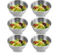 LCHENJIDG 6 housses de bol en acier inoxydable 700ml Home empilable pour salade de fruits pot à mélanger bol à riz à battre oeufs pétrissage et lavabo
