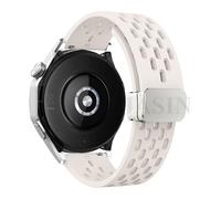 LCHJX 18 20 22 mm Slicon magnétique SILICONE pour Watch GT 5 46mm 41 mm Sports Sports Band pour GT5 Pro GT4 GT3 GT2 Correa Watchbands