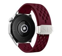 LCHJX 18 20 22 mm Slicon magnétique SILICONE pour Watch GT 5 46mm 41 mm Sports Sports Band pour GT5 Pro GT4 GT3 GT2 Correa Watchbands