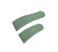 LCHJX 20 mm 21 mm Fluorine Rubber FKM Watchband Watch Band pour sangle GMT Oysterflex Daytona Submariner Deepsea Yacht Master Belt