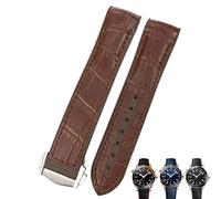 LCHJX 20 mm 22 mm Bands de montres à cornes de vache pour Omega Seamaster 300 Speedmaster de Ville Watch Strap For Men Bracelet Point Boucle pour homme femme
