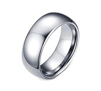 LCHJX Anneaux de tungstène gravés pour hommes, hommes promesses, couleurs sombres solides personnalisées et hautement poli