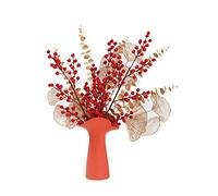 LCHJX Arrangement de plantes artificielles riches en fleurs artificielles pour bouquet de fleurs à la maison, mariage, salon, table, Noël, décoration de fête de fleurs artificielles