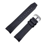 LCHJX Bande de montée en caoutchouc souple de 22 mm pour bracelet de tissu étoile Sea Star T120 Band de montre en silicone courbe T120417A Men de broche Bracelet Boucle