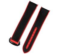 LCHJX Bande de montre en caoutchouc en nylon pour hommes oméga hommes déploient le fermoir watch accessoire silicone watch bracelet chaîne