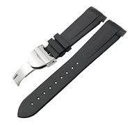 LCHJX Bande de montre en caoutchouc naturel 20 mm 22 mm spécial pour Tudor Black Bay 1958 39 mm 41 mm GMT Pin Pelagos/Boucotte de boucle pliante