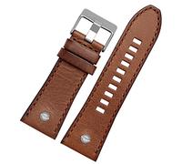 LCHJX Bande de montre en cuir authentique pour ceinture de montre diesel DZ4476 / 4482 DZ7408 7406 4318 STRAP 22 24 26 28 mm
