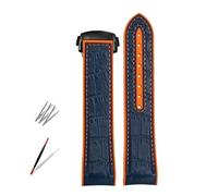 LCHJX Bands de montre en silicone en caoutchouc pour Omega Seamaster 300 Speedmaster Strap Watchband Moon Watch Strap 20 mm 22 mm