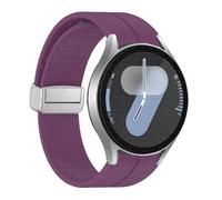 LCHJX Bangle d'origine en silicone pour Galaxy Watch 6 Cassic 43 mm 47 mm 5pro 45 mm Watch Fe 4 5 6 7 40 44 mm Bracelet de boucle magnétique Bracelet