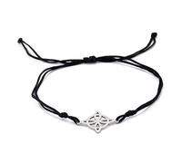 LCHJX Bijoux des filles Pendre sorcellerie Moon Goddesse Titanium Steel pentagram Box Box Wiccan Bijoux Witch Knot Amulet Bracelet pour femmes Bracelets de corde rouge hommes