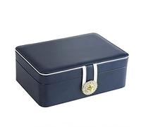 LCHJX Boîte à bijoux Boîte de rangement portable à double calque Voyage PU Cuir Affiche Boîte de rangement Boîte de rangement de bijoux, 230 mm, Xintmy-7707