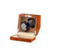LCHJX Boîte Automatique de Montre de Montre pour 2 Montres s'adaptez à la Montre Automatique pour Hommes et Femmes Sobille en Bois Paint Paint extérieur et câble USB de Moteur Silencieux pour Une