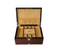 LCHJX Boîte de Bijoux Organisateur Boîte de Bijoux Boîte de Rangement Multicouche Bague d'oreille Collier Bracelet Boîte de Rangement Bijoux Boîte de Rangement en Bois