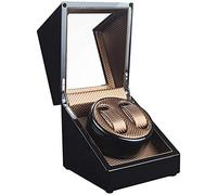 LCHJX Boîte de montée en Enrouleur Automatique Boîte à Enrouleur Unisexe Watch Winner, Wood Double Rotation Winders Deluxe Box en Bois de Moteur Silencieux 4 Modes 2 Mode d'alimentation 19.5 × 18 × 1