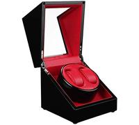 LCHJX Boîte de montée en Enrouleur Automatique Boîte à Enrouleur Unisexe Watch Winner, Wood Double Rotation Winders Deluxe Box en Bois de Moteur Silencieux 4 Modes 2 Mode d'alimentation 19.5 × 18 × 1