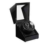LCHJX Boîte de Rangement en Bois en Bois en Bois Auto Winder Shaker Couvre Transparent Boîte de Montre-Bracelet Single, Double Head Motor Surprise Gift