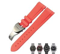 LCHJX Bracelet de montre en caoutchouc Silione 20 mm 22 mm pour Tudor Black Bay 1958 GMT 41 mm Pelagos Bleu Orange Noir Sport Bracelet Cadeau Outils, 20 mm