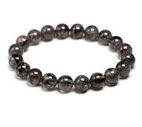 LCHJX Bracelet de quartz noir naturel Noir Bracelet Black Black Hair Rutile Femmes Men Stretch
