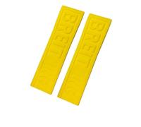 LCHJX Bracelet en caoutchouc souple pour Avenger Navitimer 20 mm, 22 mm, 24 mm, bracelet de montre étanche en silicone noir bleu, 24mm