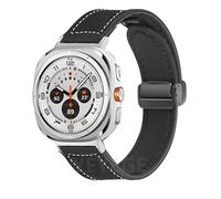 LCHJX Bracelet en silicone en cuir pour Galaxy Watch Ultra 47mm Magnetic Band Sports Sprpe pour Watch Ultra7 47mm pas de bandes de montre