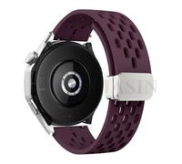 LCHJX Bracelet magnétique en silicone pour montre GT 5 46 mm 41 mm Bracelet de sport respirant pour GT5 Pro GT4 GT3 GT2 Correa, For GT5 Pro 46mm