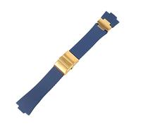 LCHJX Bracelet Watch Bracelet Silicone Watch Band pour Ulysse-Nardin Marine imperméable Rubber Watchstrap Sports 25 * 12mm Man Watchs Sport