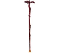 LCHJX Canne en Bois Solide Marche bâton de Canne en Bois en Rose de Bois de Bois de Rose-raies