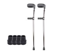 LCHJX Crutchs Avant-Bras de Canne à Pied réglables, béquilles médicales pour Adultes sous Les Bras, poignée interculturelle basée sur l'ergonomie décorer