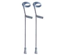 LCHJX Embrayau portable Bras de coude Aluminium aisselle fracture Walker Rehabilitation Medical Non-Slip Telescopic, Gray