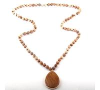 LCHJX Fashion Bohemian Jewelry Stone Natural Stone nouted Pierre Match Drop Pendant Colliers Femme Collier perlé