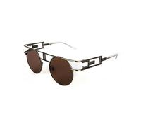 LCHJX Fashion Round Sampunk Men Lunettes de Soleil Femmes Metal Frame Retro Sun Glêmes