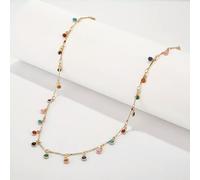 LCHJX Femmes Choker Pabillons multicolaires Perles de pendentif Collier de collier Bijoux G JF