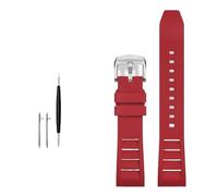 LCHJX FKM Bracelet de montre en caoutchouc fluoré 20 mm, 21 mm, 22 mm, 24 mm, 20 mm