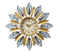LCHJX Grands horloges murales Salon Silencieux Non Ticking Wall Horloge américaine de Mode créatives de Mode créative Restauration Mural Art Mural Boho Horloge Mur