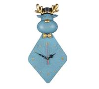 LCHJX Horloge Murale de tête de cerf Mode atmosphérique Numéros Arabes Corloges Modernes Simples horloges murales silencieuses pour la Maison Décorative Non coche