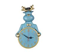 LCHJX Horloge Murale de tête de cerf Mode atmosphérique Numéros Arabes Corloges Modernes Simples horloges murales silencieuses pour la Maison Décorative Non coche