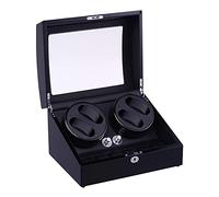LCHJX Montres Boîte Automatique de Watch Winder avec 4 Positions d'éniacs 6 Espaces de Rangement Wood Shell Watches Automatic Watch Board Box Single