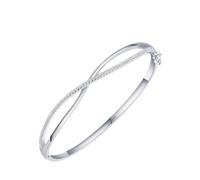 LCHJX Nouveau 2025 Arrivée 925 Bracelets de zircon sans zircon simples Sterling Clear Zircon Bracelets pour femmes Gift de bijoux avec pour vous