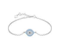 LCHJX Nouveau 2025 Pure 925 Silver Silver Fashion Natural Turquoise Blue Eyes Bracelet Chaîne de chaîne pour les femmes Paves Pavére